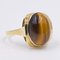 8K Gold Vintage Tiger Eye Ring, 1970s 2