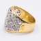 18K Vintage Gelbgold Ring mit Diamanten 0,50ctw, 1980er 6