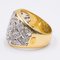 18K Vintage Yellow Gold Ring with Diamonds 0.50ctw, 1980s 6