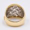 18K Vintage Yellow Gold Ring with Diamonds 0.50ctw, 1980s 5
