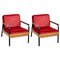 Mid-Century Modern Wood and Metal Easy Chairs, France, Set of 2 10