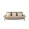 Steel, Teak and Fabric Fence-Nature Outdoor Sofa by Philippe Starck for Cassina 2