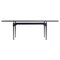 Black Dyed Wood and Glass Tl3 Table by Franco Albini for Cassina, Image 1