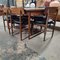 Mid-Century Extending Fresco Dining Table and Black Chairs by Victor Wilkins for G Plan, Set of 7 3