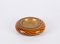 Mid-Century Round Murano Glass and Brass Ashtray by Tommaso Barbi, Italy, 1970s 2