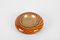 Mid-Century Round Murano Glass and Brass Ashtray by Tommaso Barbi, Italy, 1970s 9