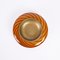 Mid-Century Round Murano Glass and Brass Ashtray by Tommaso Barbi, Italy, 1970s, Image 11