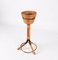 Mid-Century Italian Round Bamboo Cane and Rattan Plant Holder, 1950s, Image 12