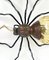 Italian Spider Wall Lamp in Copper and Iron and Art Glass, 1960s 7