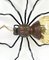 Italienische Spider Wandlampe aus Kupfer & Eisen & Kunstglas, 1960er 7