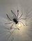 Italienische Spider Wandlampe aus Kupfer & Eisen & Kunstglas, 1960er 12