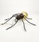 Italian Spider Wall Lamp in Copper and Iron and Art Glass, 1960s, Image 5