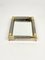 Italian Vide-Poche in Silver Metal and Brass with Mirror by Tommaso Barbi, 1970s, Image 7