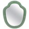 Mid-Century Italian Shield Wall Mirror in Fontana Arte Style, 1960s, Image 1