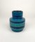 Italian Vase in Blue Rimini Glazed Ceramic by Aldo Londi for Bitossi, 1960s 4