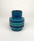 Italian Vase in Blue Rimini Glazed Ceramic by Aldo Londi for Bitossi, 1960s, Image 4