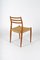 Model 78 Chairs with Paper Mesh by Niels O. Møller, Set of 4 4