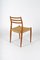 Model 78 Chairs with Paper Mesh by Niels O. Møller, Set of 6 4