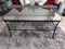 Vintage Coffee Table with Glass Top 1