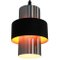 Silver and Black Cylinder Pendant Lamp 2