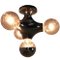 Space Age Molecule-Shaped Ceiling Lamp with Chromed Plastic Casing 9