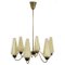 Lustre Style Mid-Century Blanc, 1950s 1