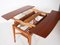 Klappbarer Mid-Century Beistell- oder Esstisch aus Nussholz von Emmaboda Furniture 11