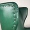 Italian Green Leather Armchair by Paolo Buffa, 1950s 10