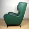 Italian Green Leather Armchair by Paolo Buffa, 1950s 7