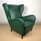 Italian Green Leather Armchair by Paolo Buffa, 1950s, Image 8