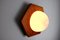 French Wall Lamp in Rattan and Opaline, 1970, Image 4