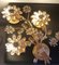 Vergoldete Kristallblumen Wandlampe von Palwa, 1970er, 2er Set 5