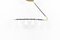 Metal & Brass Suspension Light from Lunel, 1950s, Image 1