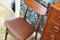 Chairs with Curved Back in Teak and Seat in Leather from Farstrup Møbler, Set of 6 3