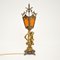 French Gilt Metal and Glass Cherub Lamp, 1950s 1