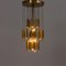 Mid-Century Italian Brass Chandelier with Crystal Globes, 1970s 5