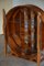 English Art Deco Round Display Cabinet / Vitrine in Walnut, 1930s 7