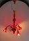 Red Murano Glass Chandelier from Seguso 3