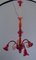 Red Murano Glass Chandelier from Seguso 10