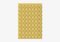 Mustard Rectangle Textured Rug from Marqqa, Image 1