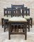 Early 20th Century Spanish Carved Oak Dining Chairs, Set of 6, Image 6