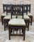 Early 20th Century Spanish Carved Oak Dining Chairs, Set of 6 1