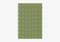 Light Green Rectangle Textured Rug from Marqqa, Image 1