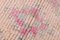 Vintage Pink Runner Rug in Wool & Cotton, Image 6