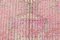 Vintage Pink Runner Rug in Wool & Cotton 7