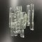 Large Ice Glass Wall Light by JT Kalmar for Kalmar Franken, Austria, 1970s, Image 3