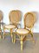 Bamboo and Vienna Straw Chairs, 1970s, Set of 4 3