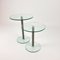 Postmodern Side Tables in Glass and Steel, 1990s, Set of 2 5