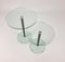 Postmodern Side Tables in Glass and Steel, 1990s, Set of 2 2