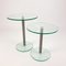 Tables d'Appoint Postmodernes en Verre et Acier, 1990s, Set de 2 8